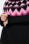Ulla Popken Neon Alpine Pattern Long Sleeve Turtleneck Sweater Light Pink - Megztiniai ir džemperiai - Jaukūs džemperiai ir megztiniai