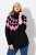 Ulla Popken Neon Alpine Pattern Long Sleeve Turtleneck Sweater Light Pink - Megztiniai ir džemperiai - Jaukūs džemperiai ir megztiniai