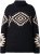 Ulla Popken Aztec Pattern Turtleneck Sweater Black - Megztiniai ir džemperiai - 