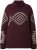 Ulla Popken Aztec Pattern Turtleneck Sweater Plum - Megztiniai ir džemperiai - 