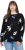 Ulla Popken Eco Cotton Leaf Pattern Long Sleeve Sweater Black - Megztiniai ir džemperiai - 