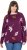 Ulla Popken Eco Cotton Leaf Pattern Long Sleeve Sweater Forest Berry - Megztiniai ir džemperiai - 