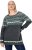Ulla Popken Norwegian Style Pastel Tone Long Sleeve Sweater Dark Grey Melange - Megztiniai ir džemperiai - 