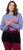 Ulla Popken Long Sleeve Knit Mountain Range Sweater Bright Purple - Megztiniai ir džemperiai - 