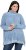 Ulla Popken Blanket Stitch Oversized Turtleneck Sweater Dove Blue - Megztiniai ir džemperiai - 