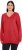 Ulla Popken Casual V-Neck Long Sleeve Sweater Salsa - Megztiniai ir džemperiai - 
