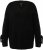 Ulla Popken Lace-Up Cuff Long Sleeve V-Neck Sweater Black - Megztiniai ir džemperiai - 