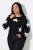 Ulla Popken Glitter Stars Soft Knit Sweater Black - Megztiniai ir džemperiai - Jaukūs džemperiai ir megztiniai