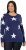 Ulla Popken Glitter Stars Soft Knit Sweater Blue - Megztiniai ir džemperiai - 
