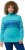 Ulla Popken Apres Ski Long Sleeve Troyer Collar Sweater Bright Turquoise - Megztiniai ir džemperiai - 