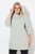 Ulla Popken Space Yarn Oversized Turtleneck Sweater Light Grey Melange - Megztiniai ir džemperiai - Jaukūs džemperiai ir megztiniai