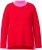Ulla Popken Color Block Long Sleeve Sweater Lychee - Megztiniai ir džemperiai - 