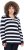 Ulla Popken Striped Polo Collar Long Sleeve Sweater Navy - Megztiniai ir džemperiai - 