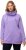 Ulla Popken Drawstring Collar Long Sleeve Sweatshirt Pale Lilac - Megztiniai ir džemperiai - 