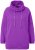 Ulla Popken Drawstring Collar Long Sleeve Sweatshirt Purple - Megztiniai ir džemperiai - 