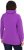 Ulla Popken Drawstring Collar Long Sleeve Sweatshirt Purple - Megztiniai ir džemperiai - 