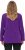 Ulla Popken Modular Fleece Zip Front Jacket Dark Plum - Megztiniai ir džemperiai - 