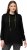 Ulla Popken GLOW Lettered Collared Sweatshirt Black - Megztiniai ir džemperiai - 