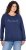 Ulla Popken NEW CASUAL Ruffled Hem Sweatshirt Navy - Megztiniai ir džemperiai - 