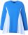Ulla Popken Pinstripe Gore Long Sleeve Sweatshirt Peacock Blue - Megztiniai ir džemperiai - 