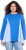 Ulla Popken Pinstripe Gore Long Sleeve Sweatshirt Peacock Blue - Megztiniai ir džemperiai - 