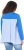 Ulla Popken Pinstripe Gore Long Sleeve Sweatshirt Peacock Blue - Megztiniai ir džemperiai - 