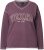 Ulla Popken Texas Contrast Stitching Sweatshirt Dark Ruby - Megztiniai ir džemperiai - 