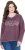 Ulla Popken Texas Contrast Stitching Sweatshirt Dark Ruby - Megztiniai ir džemperiai - 