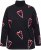 Ulla Popken Candy Cane Graphic Sweatshirt Black - Megztiniai ir džemperiai - 
