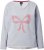 Ulla Popken Bow City Lettering Sweatshirt Light Grey Melange - Megztiniai ir džemperiai - 