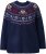 Ulla Popken Norwegian Style Christmas Sweater Blue - Megztiniai ir džemperiai - 