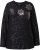 Ulla Popken Metallic Print Extra Soft Christmas Sweatshirt Black - Megztiniai ir džemperiai - 