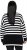 Ulla Popken Striped Stand-Up Collar Sweater Black - Megztiniai ir džemperiai - 