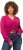 Ulla Popken Shaker Stitch Cropped Gathered Sweater Fuchsia Pink - Megztiniai ir džemperiai - 
