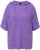 Ulla Popken Fuzzy Knit Short Sleeve Hoodie Pale Lilac - Megztiniai ir džemperiai - 