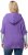 Ulla Popken Fuzzy Knit Short Sleeve Hoodie Pale Lilac - Megztiniai ir džemperiai - 