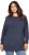 Ulla Popken Layered Look Button Sleeve Sweatshirt Navy - Megztiniai ir džemperiai - 