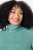 Ulla Popken Asymmetric Zipper Turtleneck Sweater Green - Megztiniai ir džemperiai - Jaukūs džemperiai ir megztiniai
