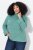 Ulla Popken Asymmetric Zipper Turtleneck Sweater Green - Megztiniai ir džemperiai - Jaukūs džemperiai ir megztiniai