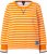 Ulla Popken Striped Drawstring Hem Sweatshirt Orange - Megztiniai ir džemperiai - 