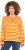 Ulla Popken Striped Drawstring Hem Sweatshirt Orange - Megztiniai ir džemperiai - 