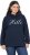 Ulla Popken HELLO Classic Fit Stand-Up Collar Sweatshirt Navy - Megztiniai ir džemperiai - 