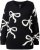 Ulla Popken Glitter Bow Sweater Black - Megztiniai ir džemperiai - 