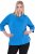 Ulla Popken Classic Fit with Side Slits 3/4 Sleeve Sweatshirt Royal Blue - Megztiniai ir džemperiai - 