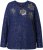 Ulla Popken Metallic Print Extra Soft Christmas Sweatshirt Ink Blue - Megztiniai ir džemperiai - 