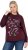 Ulla Popken Sparkling Sequin Bows Christmas Sweatshirt Plum - Megztiniai ir džemperiai - 