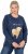 Ulla Popken Let It Snow Sequins Sweatshirt Ink Blue - Megztiniai ir džemperiai - 