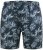 D555 Cleethorpes Hawaii Printed Swimshorts Navy - Maudymosi šortai - Didelio dydžio vyriški maudymosi šortai