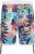 Kam Jeans 3018 Panelled Floral Swimshorts Navy - Maudymosi šortai - Didelio dydžio vyriški maudymosi šortai