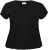 Kaffe Curve Jena V-Neck Marškinėliai Gili juoda - Marškinėliai - 